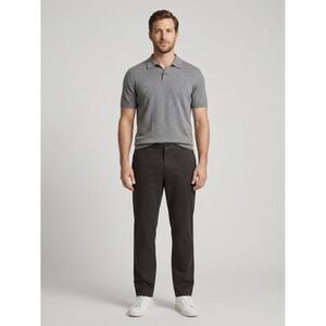 Vince Owen Charcoal Back Classic Fit Elastic Back Pants Mens Size XL